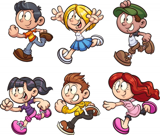 In esecuzione i bambini dei cartoni animati