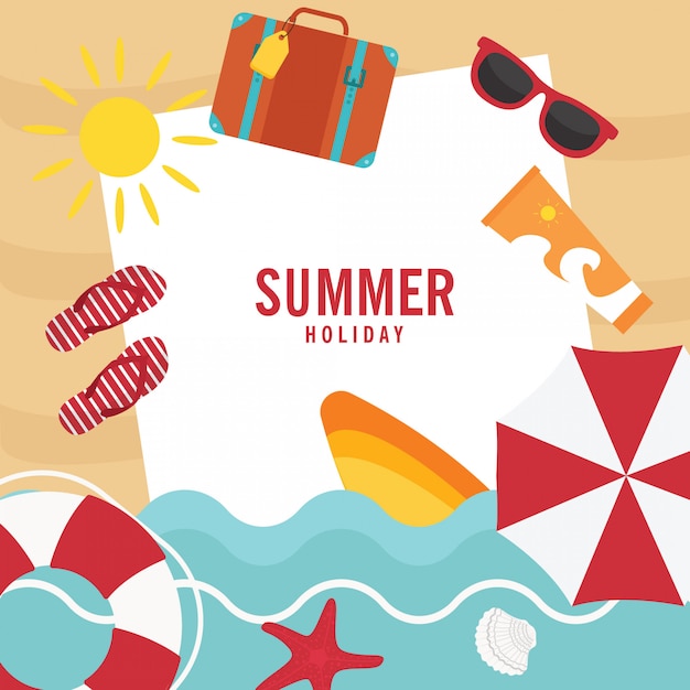 In vacanza estiva, vacanze estive in spiaggia
