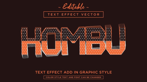 Incredibile combinazione di colori con effetto di testo in stile modello