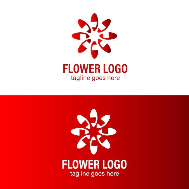 Incredibile design vettoriale del logo del fiore