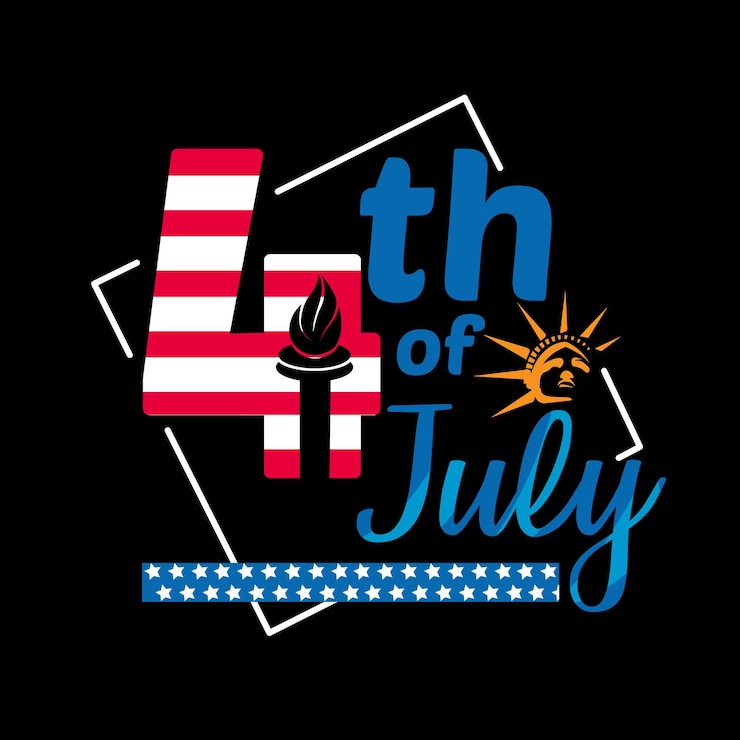 Vettore independence day memorial day background text design in onore di tutti coloro che hanno servito il 4 luglio vettore