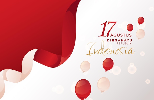 Indonesia Festa dell'indipendenza dirgahayu Indonesia 17 agustus hut RI