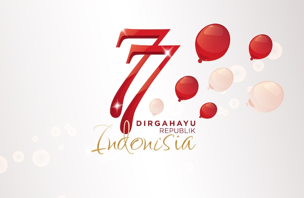 Indonesia Festa dell'indipendenza dirgahayu Indonesia 17 agustus hut RI
