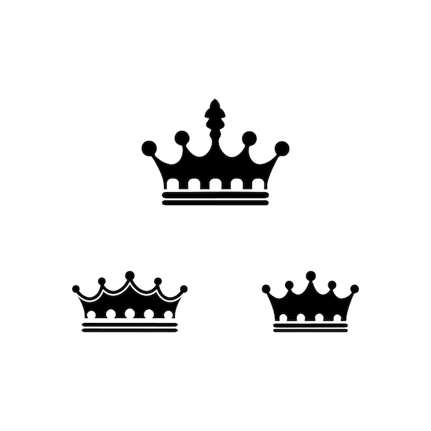indossare la testa della regina principessa bambino bambini compleanno 3d corona silhouette arte vettoriale disegno piatto illustrazioni