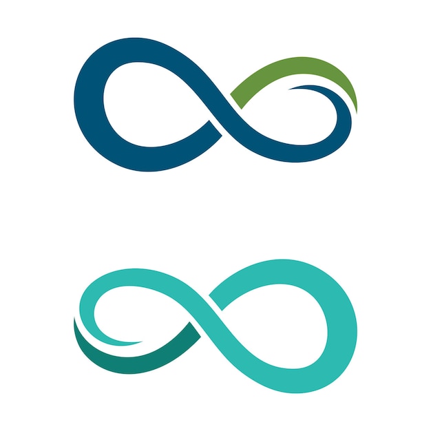 Infinity Infinite Endless Symbol Icon Vector Logo Template Illustrazione Design