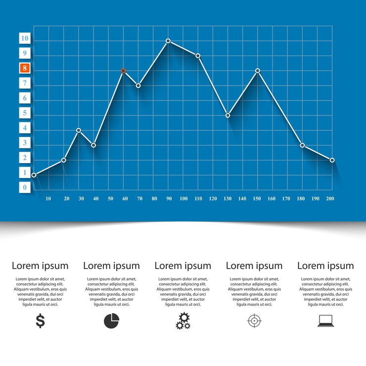 Vettore infografica aziendale grafici e grafici 3d.