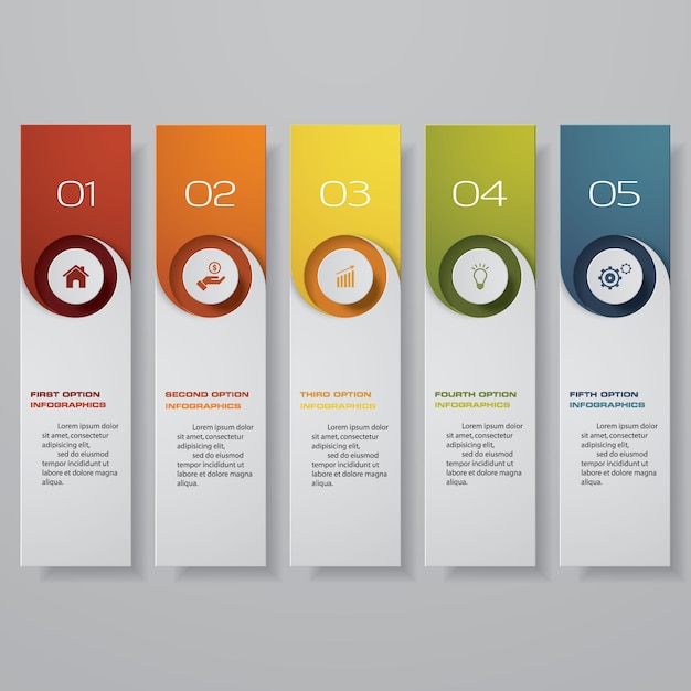 Infografica con banner hotizontal