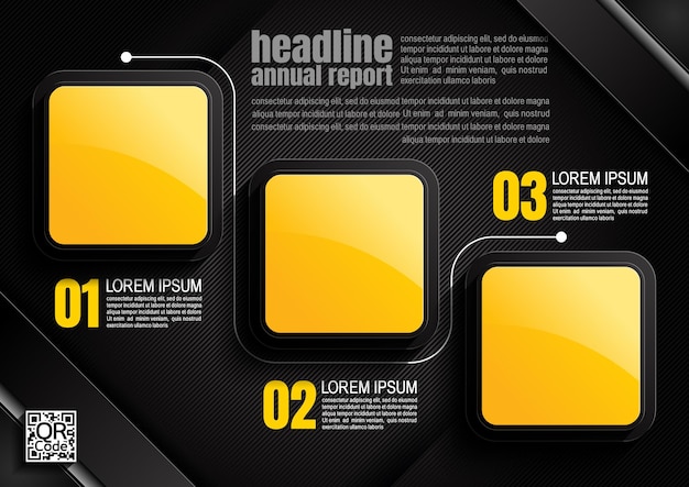 Infografica design colore nero 35