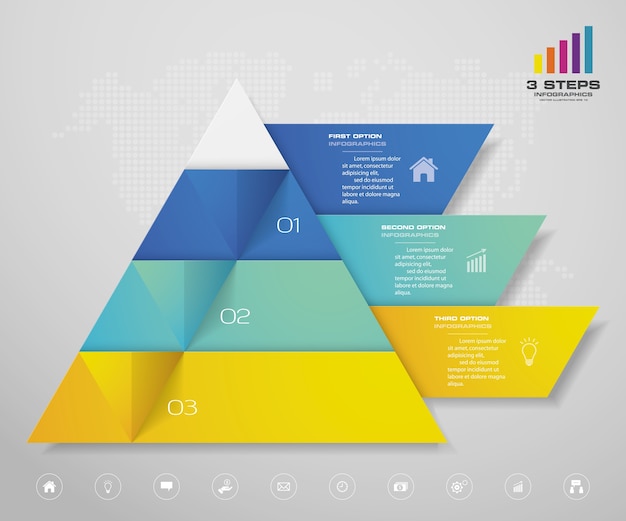 Infografica grafico a piramide