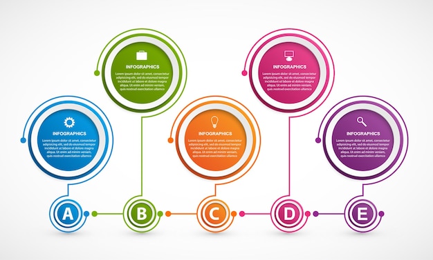 Infografica per presentazioni aziendali o banner informativo