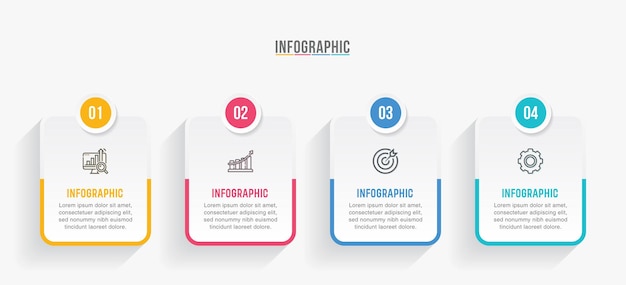 Infografiche di linea temporale con 4 5 passaggi o opzioni per la presentazione del processo diagramma di flusso di lavoro diagramma