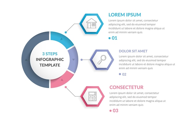 Infografiche in tre passaggi
