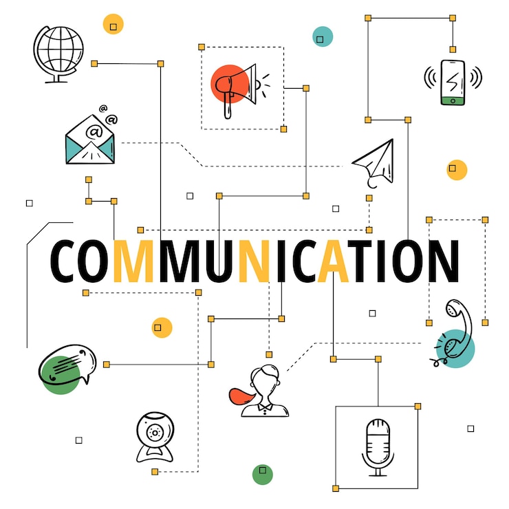 Vettore infografiche moderne icone della comunicazione