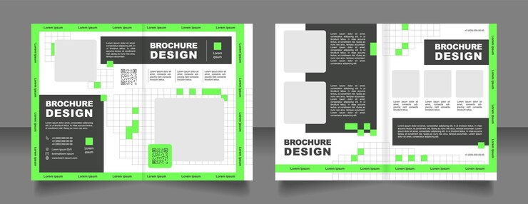 Vettore informare i clienti sulla progettazione del modello di brochure bifold del prodotto aziendale