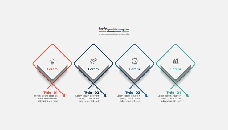Informazioni di marketing sul modello di progettazione infografica vettoriale