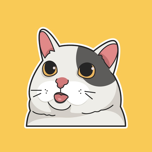 Innocent Cat Vector, una bella illustrazione