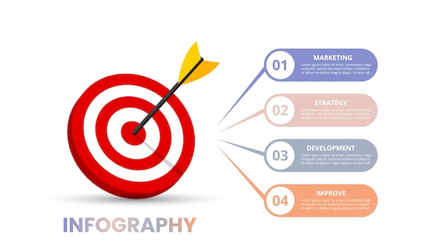 innovazione e successo infografica design