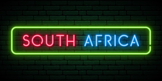 Insegna al neon del Sudafrica Insegna luminosa luminosa