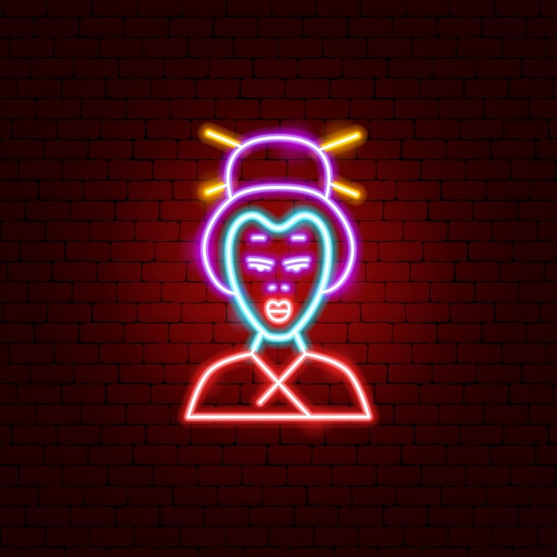 Insegna al neon Geisha