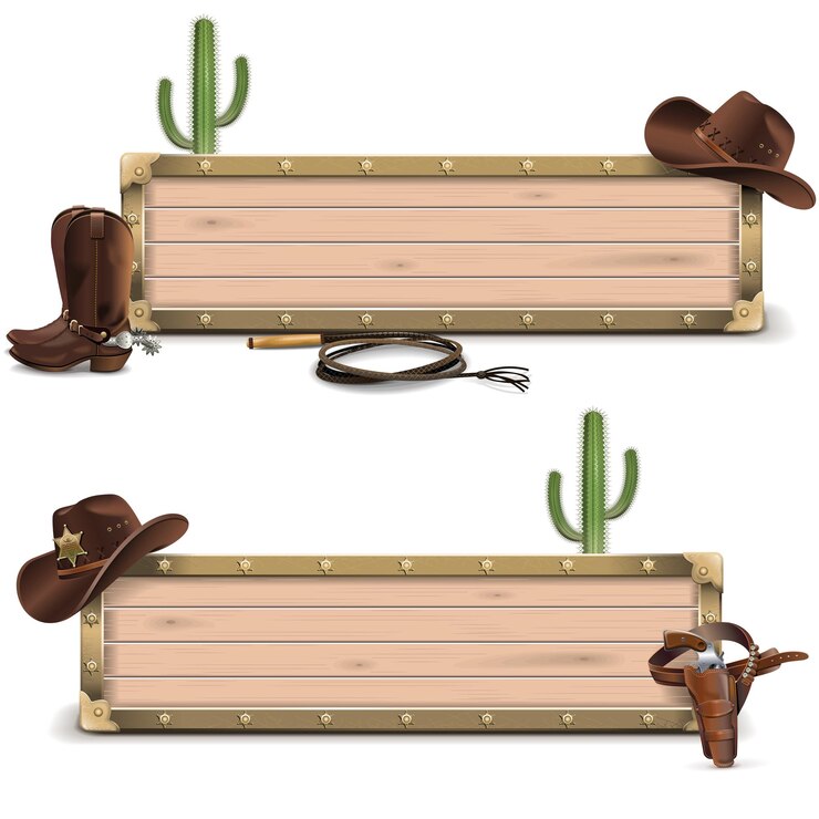 Insegne del cowboy di vettore