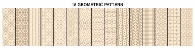 Insieme dei modelli geometrici senza cuciture Disegno grafico astratto del cerchio del cubo esagonale geometrico