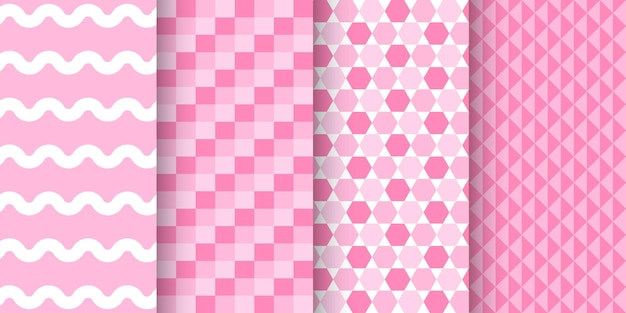 Insieme del reticolo senza giunte geometrico rosa
