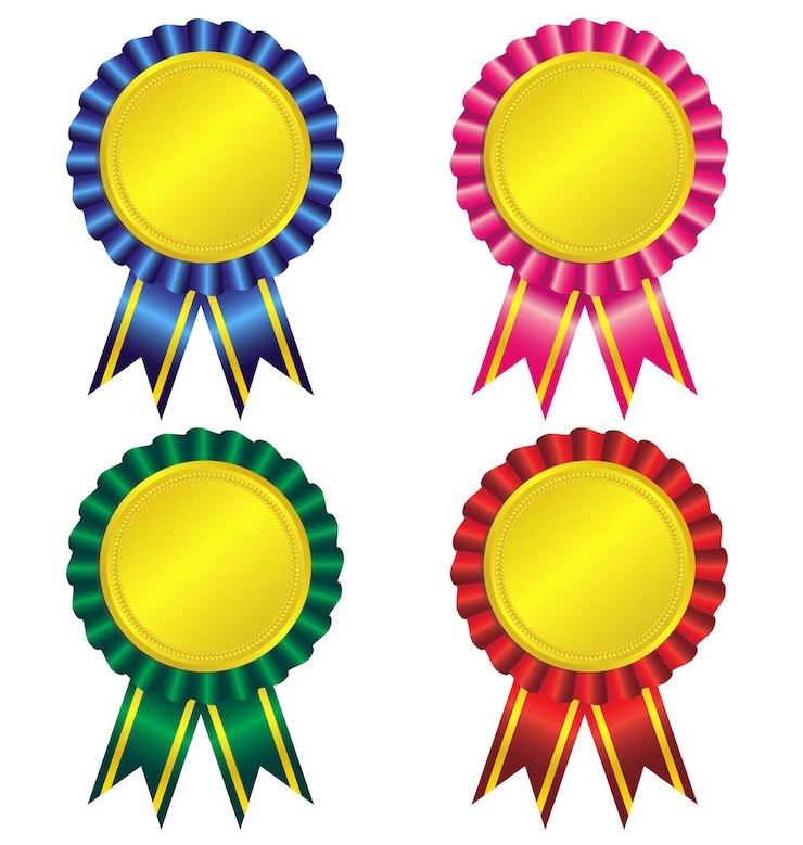 Vettore insieme del vettore del nastro del premio