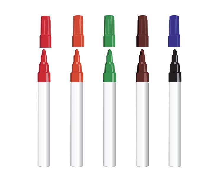 Insieme dell'illustrazione di vettore di colore dell'indicatore