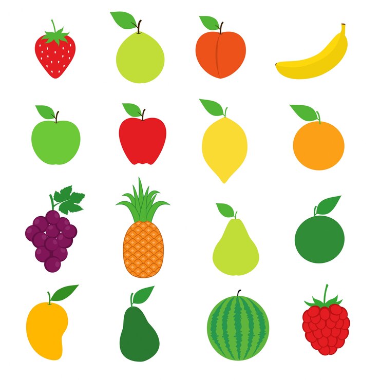 Insieme di vettore di disegno dell'accumulazione della frutta