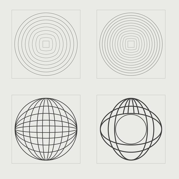 Insieme vettoriale di Y2K Ampio set di oggetti retrò per il design Elementi per la decorazione grafica