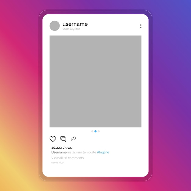 Instagram post mockup