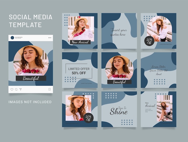 Instagram Template Feed Fashion Puzzle
