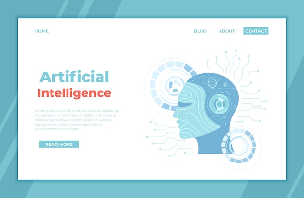 Intelligenza artificiale AI Tecnologia del futuro Cervello digitale Apprendimento automatico Data mining Robot