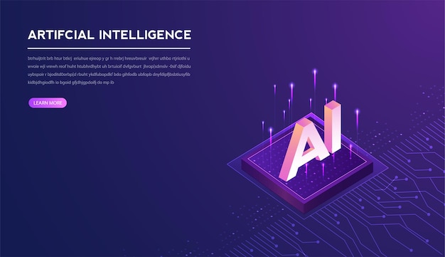 Intelligenza artificiale machine learning ai dati deep learning per future opere d'arte tecnologiche