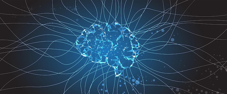 Vettore intelligenza artificiale nuova tecnologia scienza sfondo futuristico