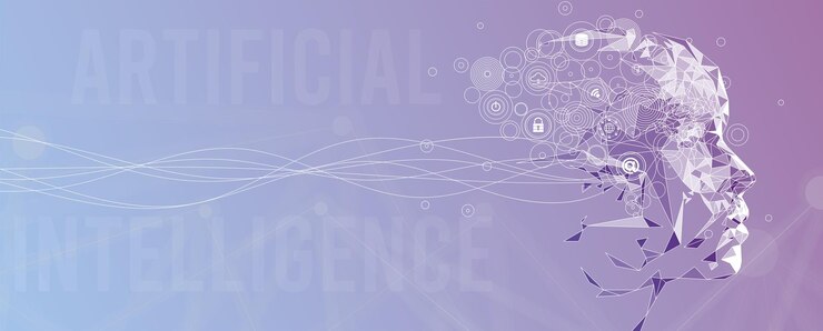 Vettore intelligenza artificiale nuova tecnologia scienza sfondo futuristico