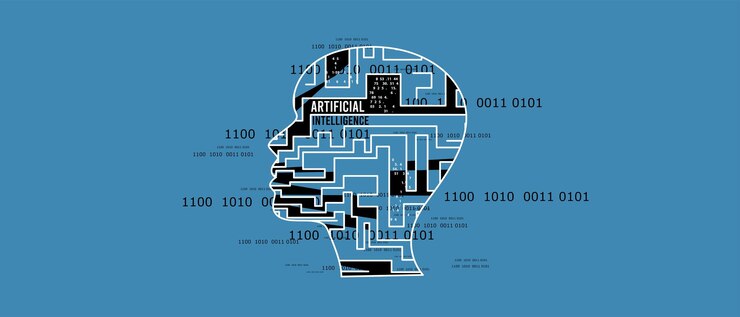 Vettore intelligenza artificiale tecnologia sfondo web concetto virtuale