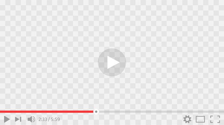 Vettore interfaccia del lettore video. pulsante riproduci. riproduci video.
