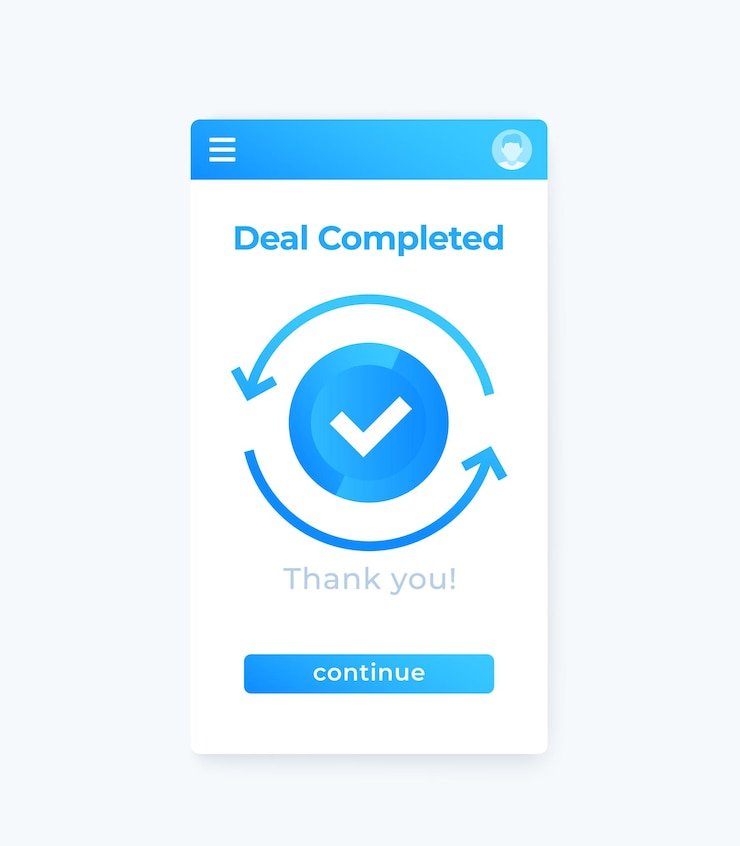 Vettore interfaccia utente dell'app mobile vettoriale completata