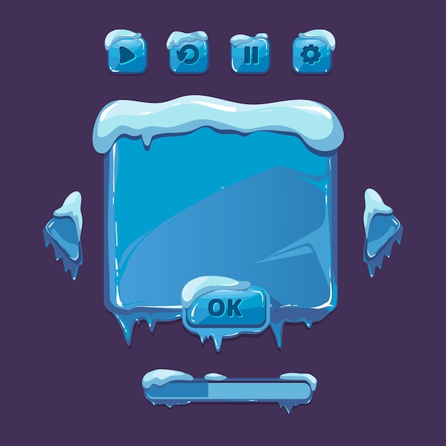Interfaccia utente per il gioco invernale