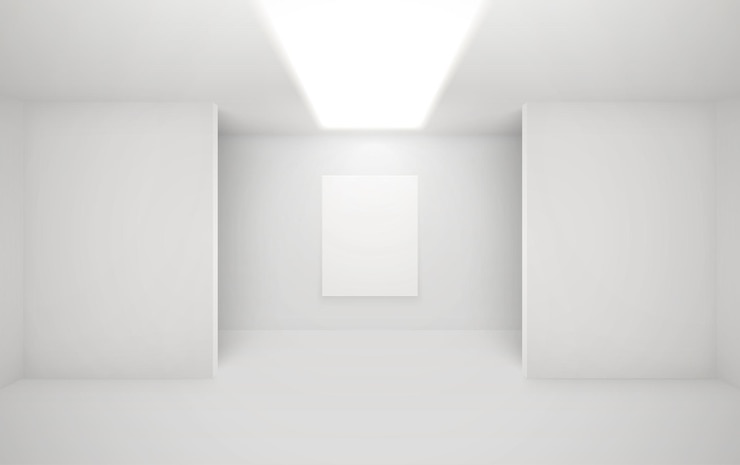 Vettore interno della galleria d'arte moderna