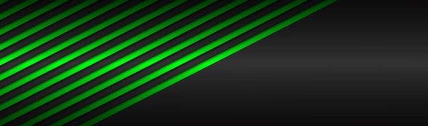 Intestazione metallica astratta verde scuro con linee inclinate modello a righe verdi strisce parallele strisce