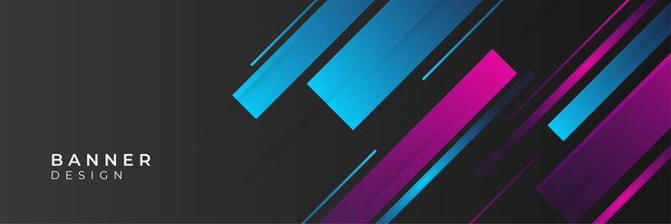 Vettore intestazione o banner di tecnologia digitale. fondo astratto geometrico con disegno geometrico astratto. illustrazione vettoriale di comunicazione futuristica.