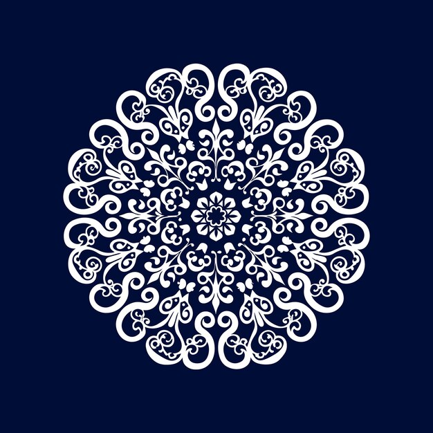 Intricato Mandala Stencil Pattern Doodles Sketch Design simmetrico Ideale per progetti creativi