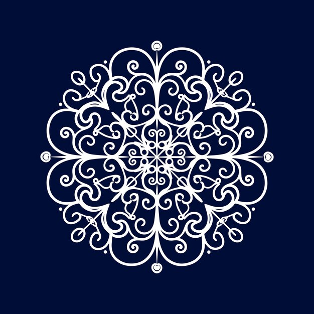 Intricato Mandala Stencil Pattern Doodles Sketch Design simmetrico Ideale per progetti creativi