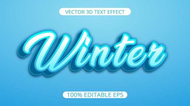 Inverno 3d creativo disegno vettoriale