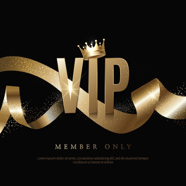 Inviti VIP di lusso e sfondi coupon