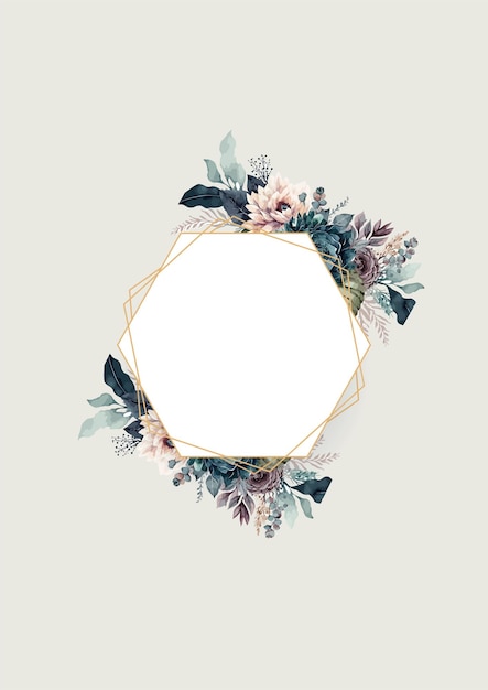 invito a nozze a fiori disegnato a mano