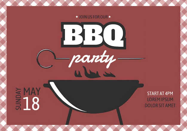 Invito a una festa al barbecue