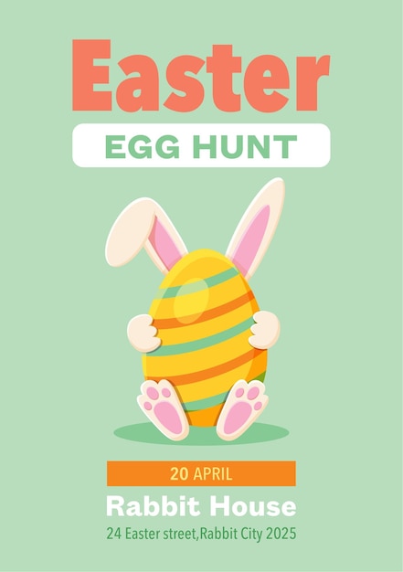 Invito alla caccia alle uova di Pasqua